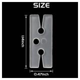 GXXMEI 300PCS Plastic Balloon Clips Ties for Sealing, H Shape Bulk Balloon Ties clips Tool for Wedding Party Christmas Birthday Decoration