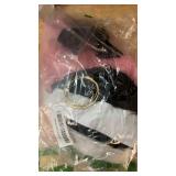 Ramede 6 Pcs Halloween Reality TV Couple Costume Accessories Include Novelty Hair Hats Gold Necklace Oversize Sunglasses Fur Leg Warmers and Earring for Women Men Nightclub Cosplay Party Outfits