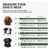 BronzeDog Rolled Leather Dog Collar with QR ID Tag, Adjustable Soft Round Collars for Small Medium Large Dogs Puppy (11\ - 14 12\in Neck Size, Emerald Green)in