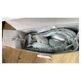 RORSOU C6 Active Noise Cancelling Headphones, Wireless Over Ear Bluetooth Headphones, 60H Playtime, Lightweight Folding Deep Bass Comfort Fit Ear Cups Headset with Mic for iPadTravelPCHome Silver