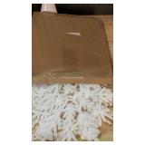 6pcs Large White Snowflakes Ornaments 12 Big Plastic Glitter Snowflake for Winter Indoor Outdoor Christmas Tree Window Room Decorations Giant Craft Snowflakes