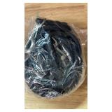 SEPXUFORE Tie Out Rope Dog Leash, Long Tether 8-10-13-15-20-25-30-35-40-45-50-65FT Heavy Duty Nylon Check Cord for Medium Large Dogs Outdoor Playing Camping Backyard (Black, 38\ x 25ft)in