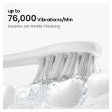 Oclean Electric Toothbrush for Adults, 150 Days Battery Life Electric Toothbrush, USB Rechargeable Sonic Travel Toothbrush with 6 Brush Heads and Travel Case, 5 Modes and Smart Timer, Purple