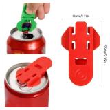Heartfeltyire Soda Can Opener Tool 6 Pcs Colorful Easy Manual Hand Plastic Protector Ring Lift Rated Beer Covers Tabs Lids for Cold Drink Aluminum Beverage Shields from Dust