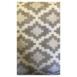 Geometric Pattern Runner Rug 158x32 in