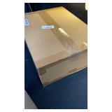 SNSLXH 5 Pack Stackable Closet Storage Basket, Multifunctional and Foldable Closet Organizer for Bathroom Kitchen Laundry Room Wardrobe Storage, Space-Saving Clothes Storage Drawer Organizer, White