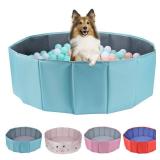 Dog Ball Pit, Foldable Ball Pit for Dog, Balls Pit for Dogs, Balls Pit for All Types of Dogs, Suitable for Indoor and Outdoor Activities (47.24inches in Diameter,No Ball Included)