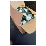 KHOYIME 18 Pack 144 FT Artificial Flower Garland, Fake White Roses Vines Silk Flowers Faux Plastic Outdoor Hanging Floral Ivy Garland Decoration for Wedding Arch Bedroom Home Wall Backdrop Room Decor