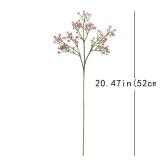 DUYONE Babys Breath Artificial Flowers,30pcs Gypsophila Bouquets Real Touch 20\ Long Stem Flowers for Wedding Home Garden DIY Decoration(Pink 30pcs)in