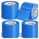4 Rolls Blue Painters Tape Bulk 4 inch x 60 Yards, Total 240 Yd, Painters Masking Tape No Residue Wall Painting Tape Artist Tape Trim Edge Finishing Tape for Wall Painting Decoration DIY Supplies