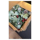 2 PCS 9ft Prelit Artificial Eucalyptus Christmas Garland, Multi-Color LightsBattery Operated, Lighted Christmas Garland for Mantle Table Stairs Railing Xmas Indoor Outdoor Decoration