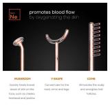 NuDerma Professional Skin Therapy Wand - Portable Skin Therapy Machine with 6 Neon and Argon Wands  Boost Your Skin  Clear Firm and Tighten