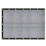 WindscreenSupplyCo 60-70percent 8 FT X 10 FT Mesh TarpShade Cloth 9-Needle Knitted Heavy Duty Black with Grommets for Green House, Garden, pergola, Pools, Dump Truck - MT0810BLKX1