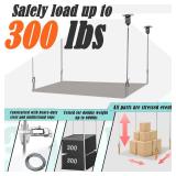 xhuic Overhead Garage Storage Pulley Lift System for Ford Bronco, Safe Anti-Drop for Wrangler Hardtop Hoist, Easy One-Person Operation,Ceiling Storage Mounted Not Include Racks