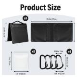 Evekea 8 Packs Sandbags Weight Bags for Photo Studio, Heavy Duty Saddlebag for Canopy, Umbrella Base, Backdrop Stand, Photo Tripod, Picnic Table,Fishing Chair
