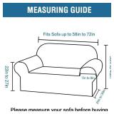 H.VERSAILTEX Stretch Velvet Loveseat Covers for 2 Cushion Couch Covers for Living Room Sofa Covers Slipcovers with Non Slip Straps Bottom, Ultra Thick Comfy Velour (Width 58\-72\in, Stone Blue)in