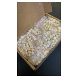 Liliful 90 pcs Christmas Tree Ornaments Wood Bead Hanging Decorations Boho Farmhouse Hanging Beads Natural Wooden Decorations for Christmas Tree Fireplace Garland(Retro Style)