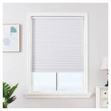 Joydeco No Tools No Drill Window Blinds for Indoor Windows, Blackout Shades Cellular Shades Cordless, No Drill Blinds for Windows, Window Shades for Home, Bedrooms, Doors (White, 15\ W x 36\in H)in