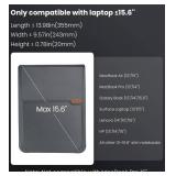 Nillkin Laptop Sleeve 15.6 inch, MacBook Sleeve with Adjustable Stand and Mouse Pad, 2 Stand Modes, 15 inch Laptop Case, Slim MacBook Accessories for SamsungSurfaceChromebookHP 13-15.6 inch, Gray