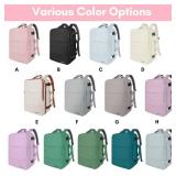 Taygeer Travel Backpack for Women, Carry On Backpack with USB Charging Port and Shoe Pouch, TSA 15.6inch Laptop Mochila Flight Approved, Nurse Bag Casual Daypack for Weekender Business Hiking, Pink