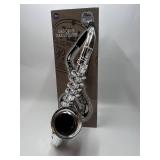 My First Toy Saxafone for Kids in Silver Finish with Standard Keys is a Great Learning Kid Toy Instrument and Teaching Tool for Children Ages 3 BPA Free.