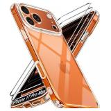 ivoler 3-in-1 Clear Case Designed for iPhone 17 Pro Max 6.9ftft 2025 with 2 Pack Tempered Glass Screen Protector, Military Shockproof Hard Back Slim for 17 Pro Max Cover - Clear