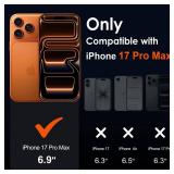 ivoler 3-in-1 Clear Case Designed for iPhone 17 Pro Max 6.9ftft 2025 with 2 Pack Tempered Glass Screen Protector, Military Shockproof Hard Back Slim for 17 Pro Max Cover - Clear