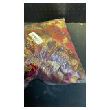 VOGOL Vintage Style Kitchen Curtains Valance, Burgundy View Reducing Waterfall Valances for Bedroom Living Room, 1 Panel Rod Pocket Drape with Handmade Tassels, 79 Inches Wide