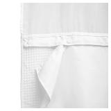 Barossa Design Fabric Snap-in Shower Curtain Liner Replacement, Removable and Washable, Hotel Style, 70x54, White