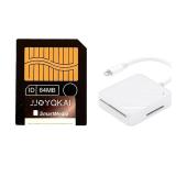 JJOYQKAI SmartMedia Card 64MB SM Memory Card Smart Media Card WLighting to Memory Card Reader