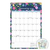 Lbylyhxc 2026 Calendar -18 Monthly Wall Calendar 2026 from Jan 2026 to Jun 2027, 17 x 12 Inches.Thick Paper with Julian Dates Large Wall calendar 2026 for New Year Presents (Large Wall Calendar Flower
