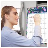 Lbylyhxc 2026 Calendar -18 Monthly Wall Calendar 2026 from Jan 2026 to Jun 2027, 17 x 12 Inches.Thick Paper with Julian Dates Large Wall calendar 2026 for New Year Presents (Large Wall Calendar Flower