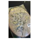 JQF Vintage Floral Oval Framed Wall Art, Cottagecore Retro Flower Botanical Oval Canvas Wall Decor, Rustic Floral Framed Prints Hanging Decor for Home Bedroom Living Room, 8.5x11.5 Inch