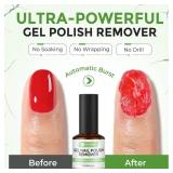 Gel Nail Polish Remover: 5Pcs Gel Polish Remover Kit for Nails, Acetone-free Easy Quick Nail Polish Remove in 2-5 Minutes, No Need to Soak or Wrap, Professional Nail Remover Kit Tools