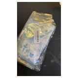 Fzbali Snowflakes Christmas Tree Skirt 24 Inches Lace-up Winter Snow Small Artificial Blue Xmas Tree Skirt, Stars Holiday Party Indoor Decoration Home Decor