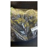 ZeeDix 39 Pcs Halloween Decorations Kit Black Lace Spiderweb Round Tablecloth Table Runner, Giant Spider Cobweb Fireplace Scarf with 36PCS Scary 3D Bats Wall Stickers for Halloween Party Decor