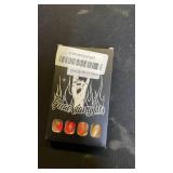 Maple Leaf Press on Nails Fall Leaves Stick on Fingernails 24Pcs Thanksgiving Medium Almond False Nails Glossy Gold Glitter Acrylic Fake Nail Yellow French Gel Glue on Nail for Coquette Women Girls