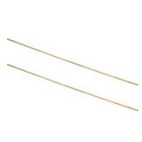 uxcell 2Pcs H62 Brass Round Tube, 2mm OD 0.5mm Wall Thickness 300mm Length Seamless Precision Straight Pipe Tubing for DIY Projects Crafts Gardening Industry Precision Applications