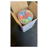 Witlans 80pcs Chinese Checker Game Replacement Balls,8 Colors 14mm Acrylic Balls for Marble Run,Aggravation Game,MarblesTraditional Marbles Games