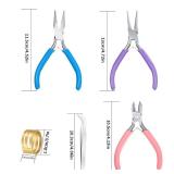3 Pcs Jewelry Pliers Set - Needle Nose, Round Nose and Wire Cutters for Jewelry Making, Repair and Crafts?Wire Wrapping Beading Crafts Pliers