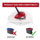 4-Pack Mop Replacement Heads for Ocedar Mop Replace Head EasyWrin Spin Mop Heads Replacements, Easy Cleaning Mop Head Replacement