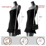 SEAVILIA PU Leather Purse Strap Replacement Crossbody Adjustable Long Thin Handmade Shoulder Handbags Strap