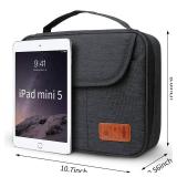 HOLIMET Cable Organiser Bag,Electronic Accessories Bag Double Layer for Travel Waterproof Cord Storage Organizer Bag for iPad, Kindle, Hard Drives, Cables, Chargers,Power Bank and More(Black)