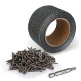 Goldblatt 50ft Cement Board Tape with 150-Count number8 1-58ftft Cement Concrete Screws with Drill Bit, for Cement Board Joints Repairing, Sealing and Strengthening