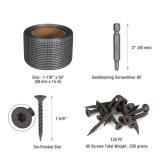 Goldblatt 50ft Cement Board Tape with 150-Count number8 1-58ftft Cement Concrete Screws with Drill Bit, for Cement Board Joints Repairing, Sealing and Strengthening