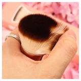 DUcare Flat Top Kabuki Foundation Brush - Premium Makeup Brush for Liquid, Cream, and Powder - Buffing, Blending, and Face,Pink