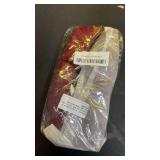 LUXINYU Mary Jane Flat Shoes for Women Patent Leather Square Toe Adjustable Buckle Strap Ballet Dance Shoes,Red 5.5