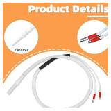 12V Ceramic Igniter Compatible with Green Mountain GMG 12V Jim Bowie Prime and Daniel Boone Prime, Ledge, Peak Pellet Grills, P-1228 Igniter Replacement Parts Replace: P-1217, P-1271, P12V-1028