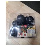 LANGXUN 36pcs Black Christmas Tree Decorations Balls, Bolas De Navidad, 2025 Christmas Decor, Indoor Outdoor Shatterproof Christmas Ornaments, Xmars Party Wedding Suppiles