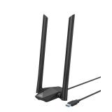 BrosTrend USB WiFi 6 Adapter AX1800 Long Range WiFi USB Adapter for PC Laptop Desktop 5GHz1201Mbps  2.4GHz574Mbps Wireless WiFi Dongle USB3.0 with 2x High Gain Wi-Fi Antennas for Windows 1110 ONLY